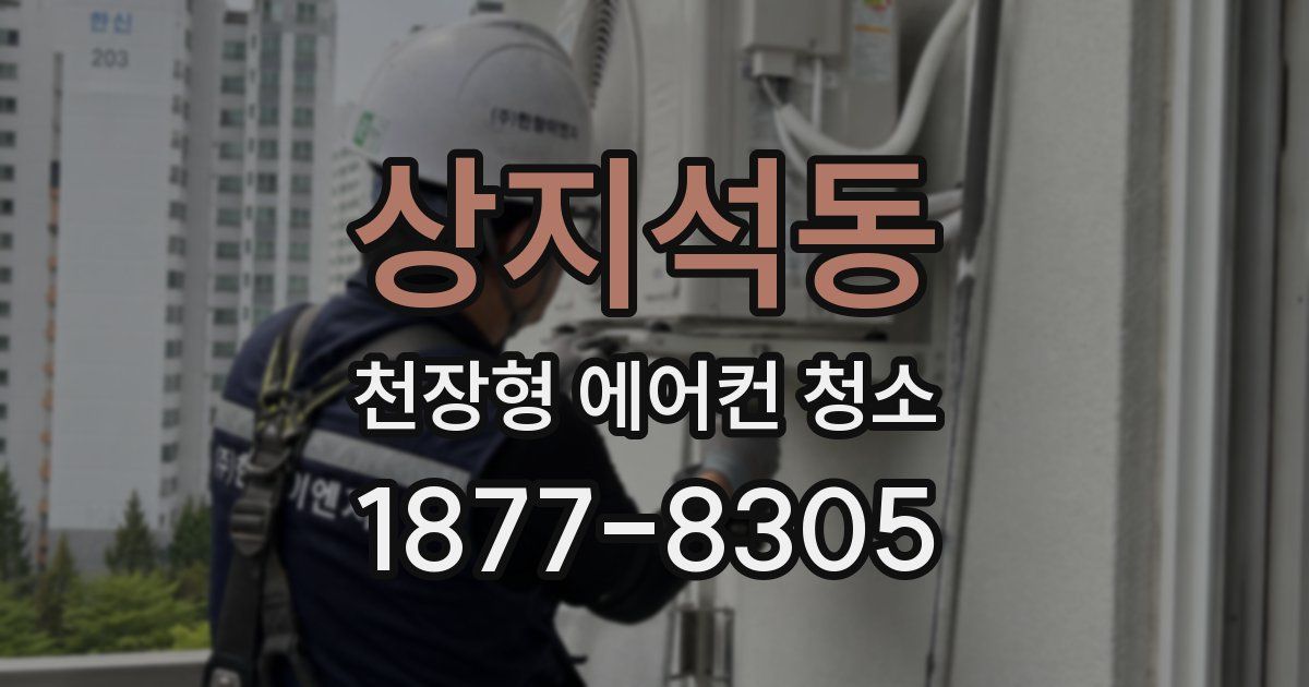 상지석동 천장형 에어컨 청소