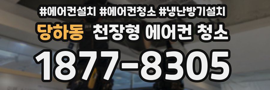 당하동 천장형 에어컨 청소