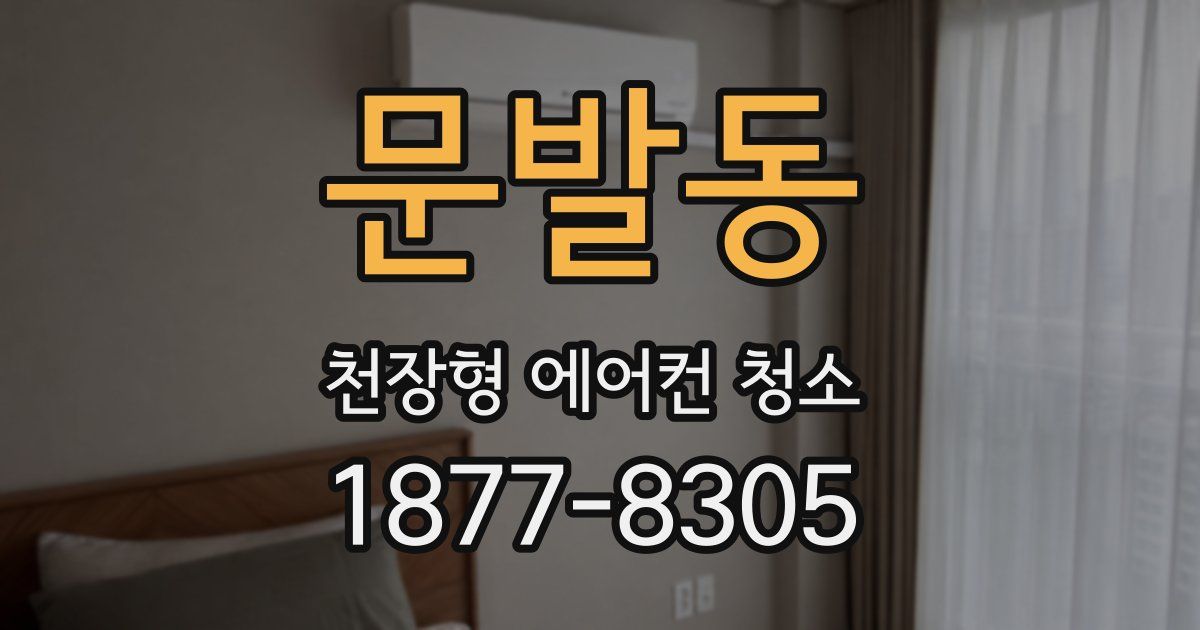 문발동 천장형 에어컨 청소