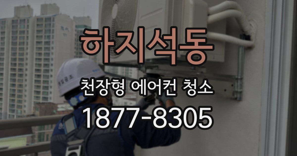 하지석동 천장형 에어컨 청소