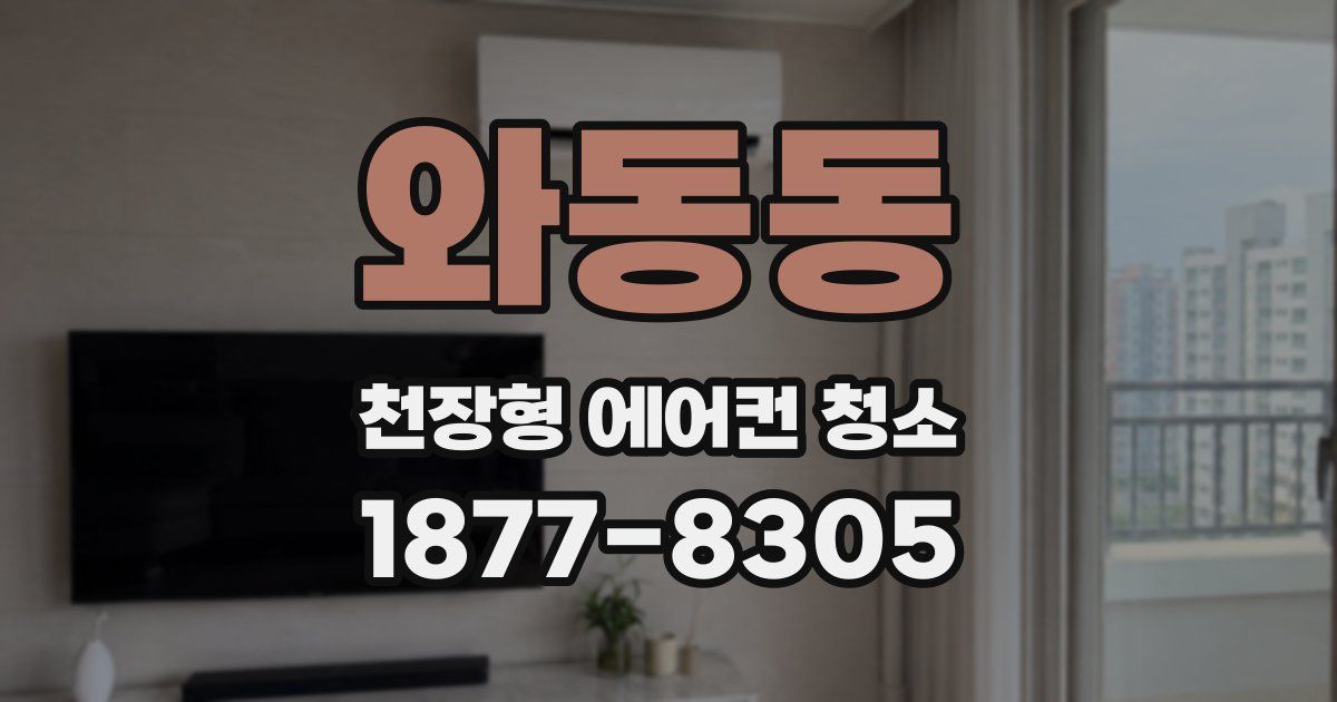 와동동 천장형 에어컨 청소