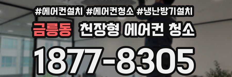 금릉동 천장형 에어컨 청소