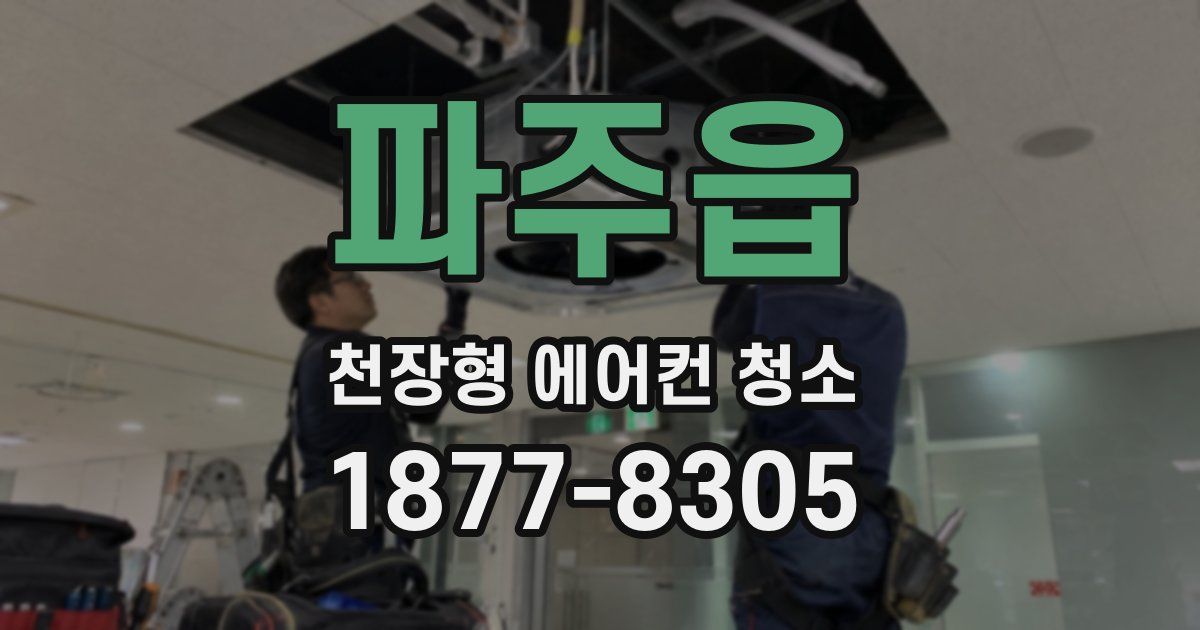 파주읍 천장형 에어컨 청소