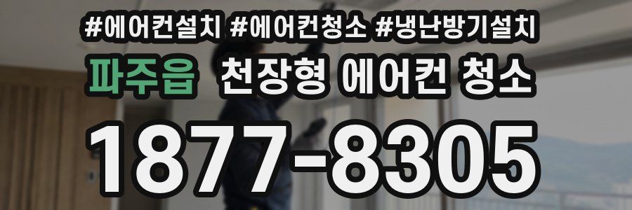 파주읍 천장형 에어컨 청소