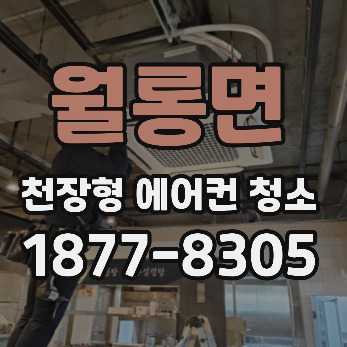 월롱면 천장형 에어컨 청소