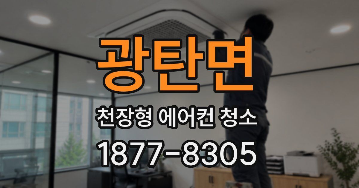 광탄면 천장형 에어컨 청소