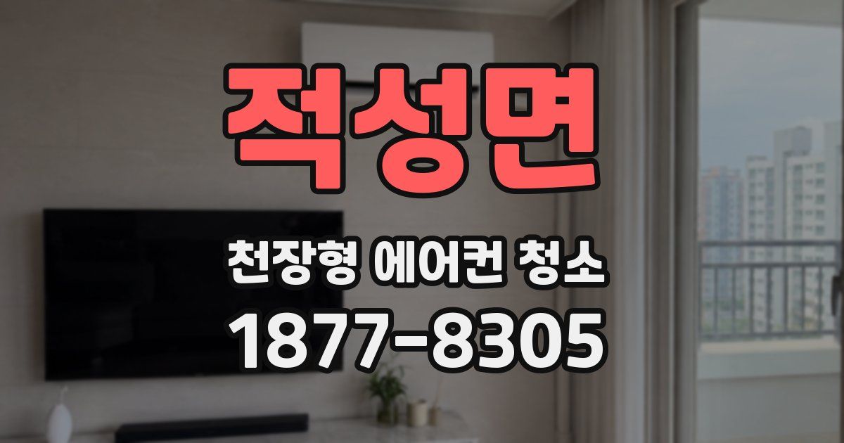 적성면 천장형 에어컨 청소