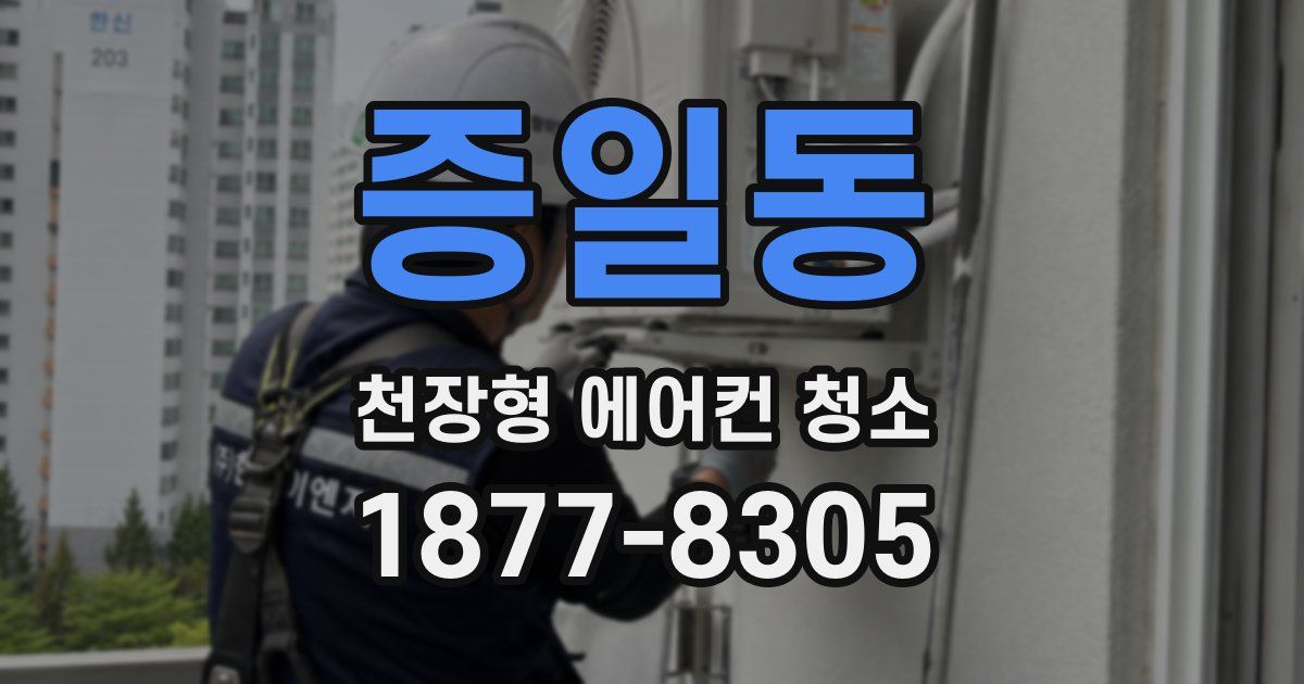증일동 천장형 에어컨 청소