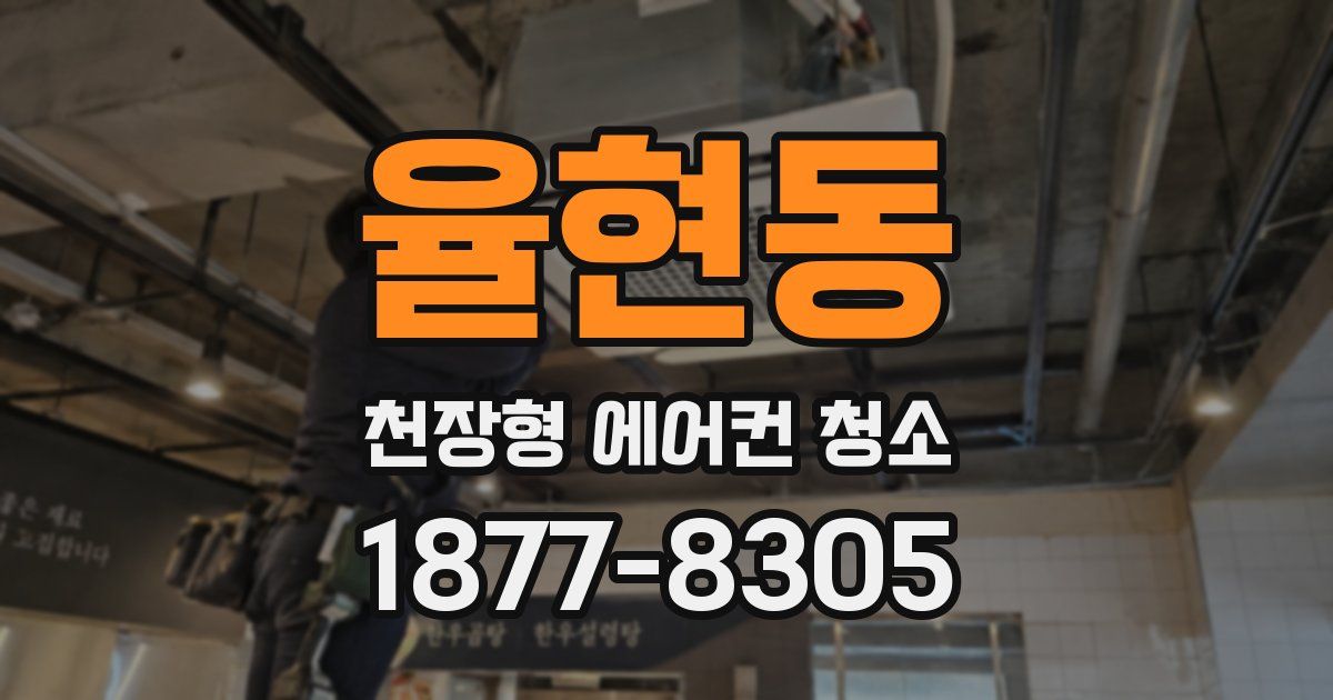 율현동 천장형 에어컨 청소