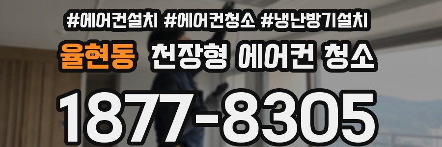 율현동 천장형 에어컨 청소