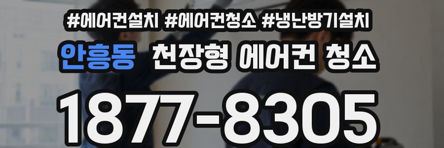안흥동 천장형 에어컨 청소