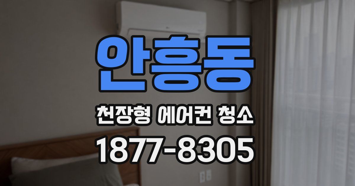 안흥동 천장형 에어컨 청소