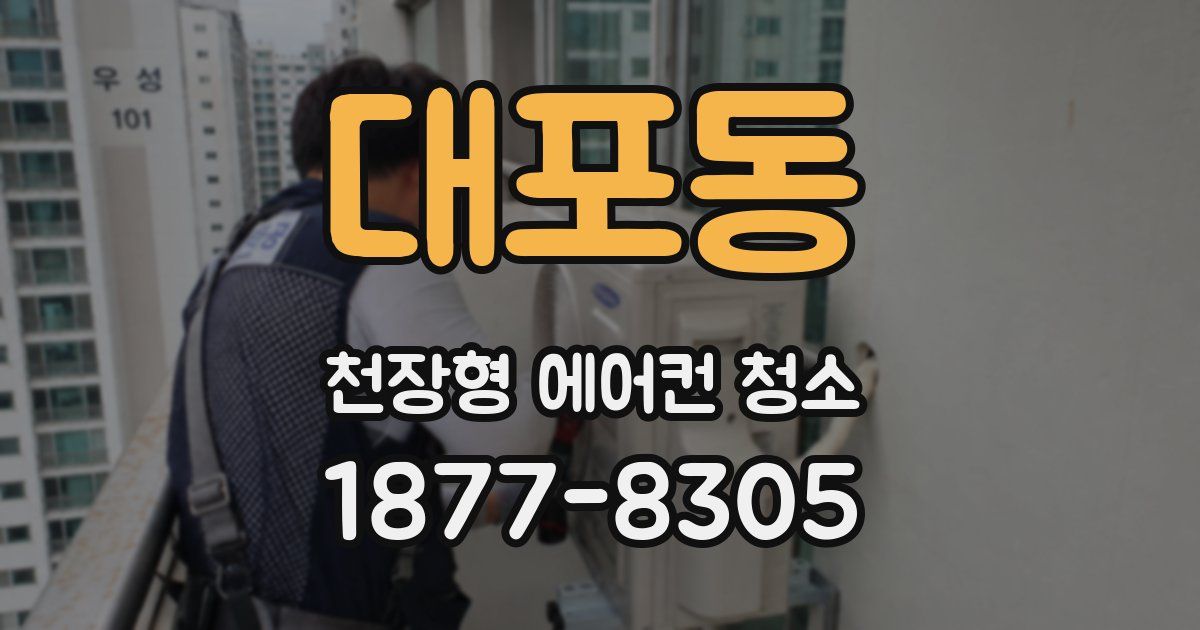 대포동 천장형 에어컨 청소