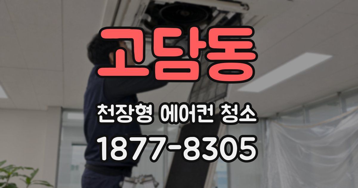 고담동 천장형 에어컨 청소