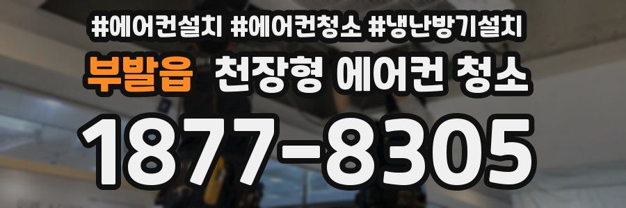 부발읍 천장형 에어컨 청소