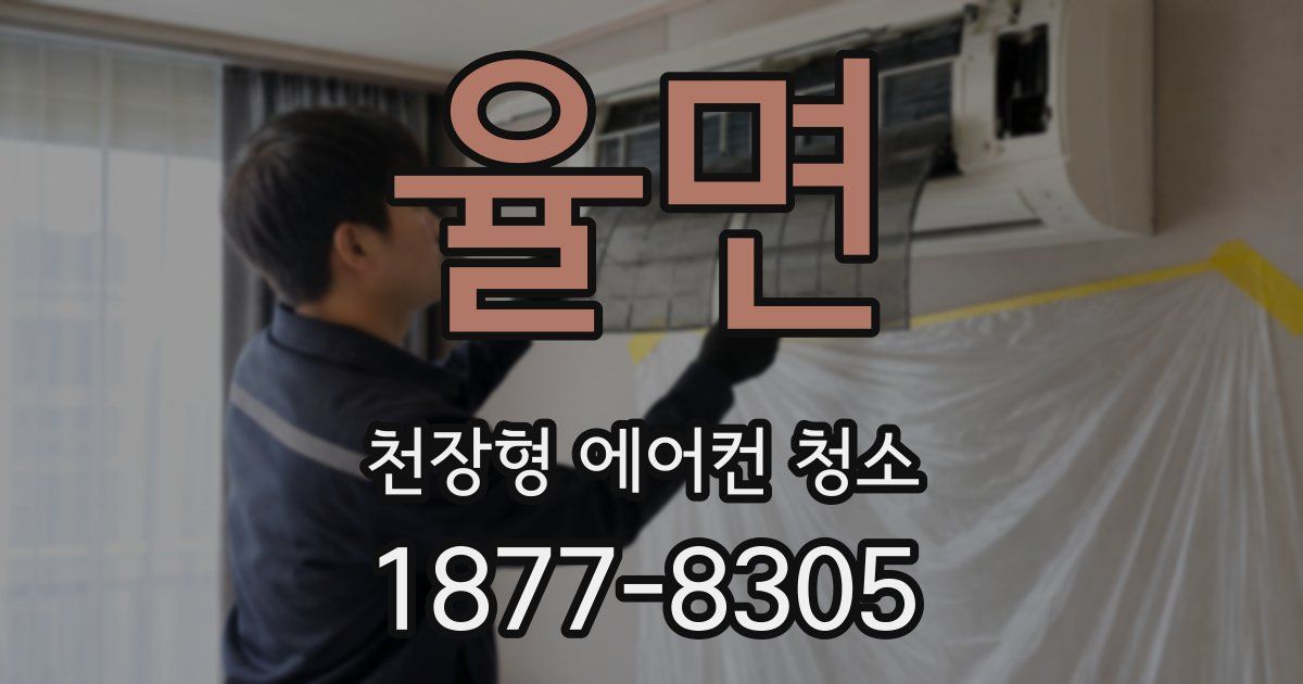 율면 천장형 에어컨 청소