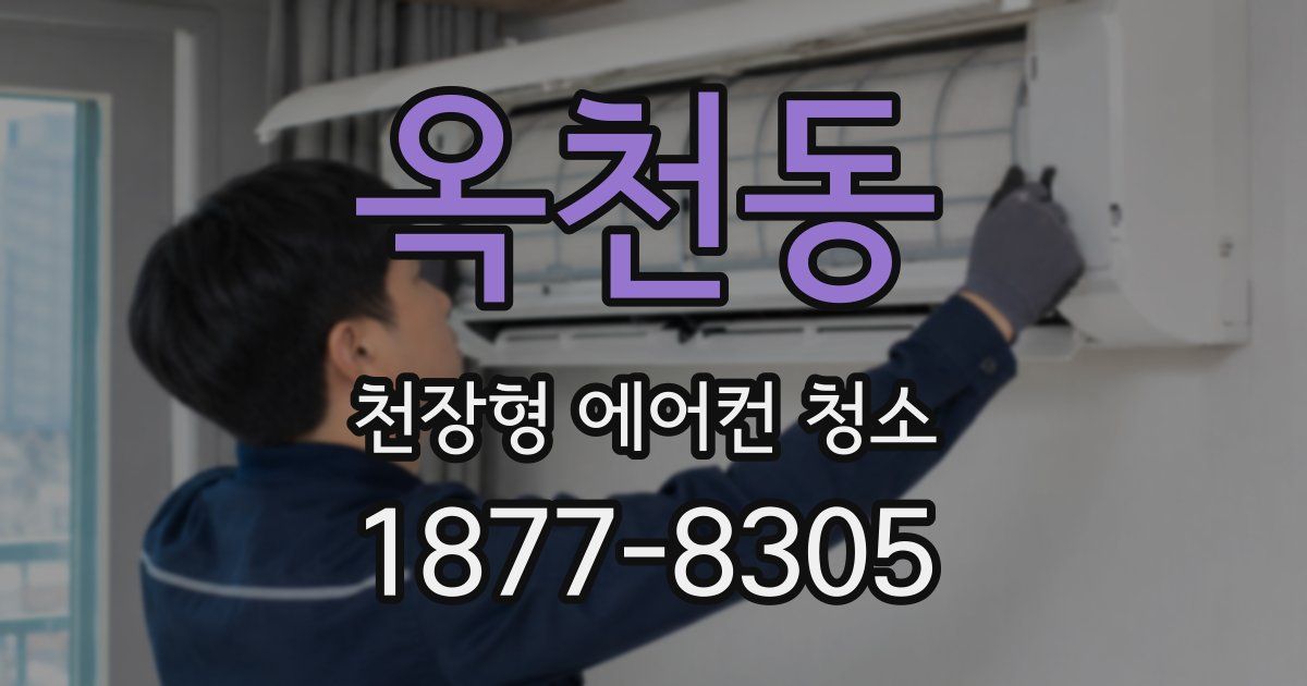 옥천동 천장형 에어컨 청소