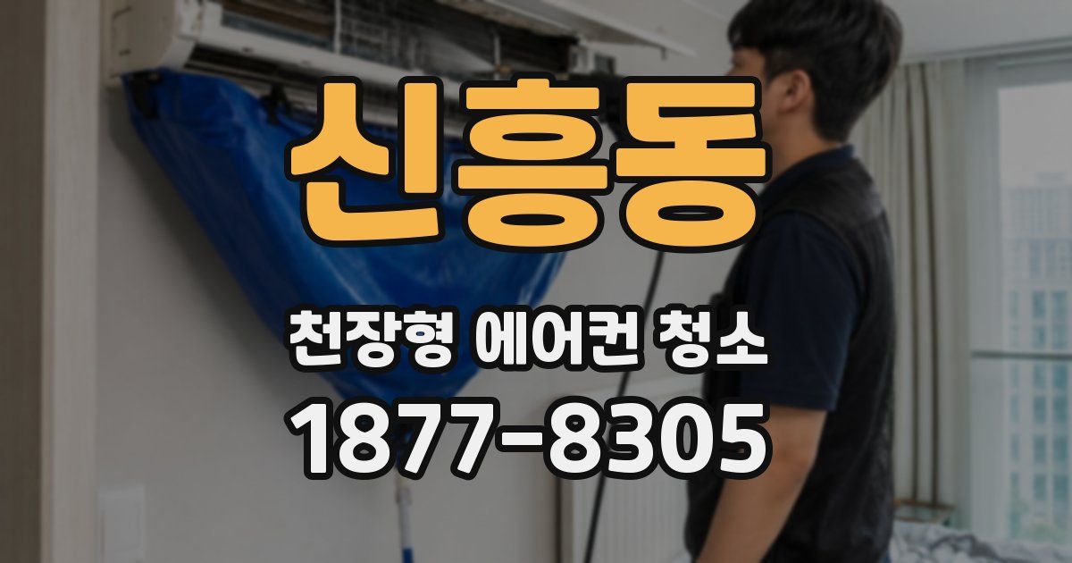 신흥동 천장형 에어컨 청소