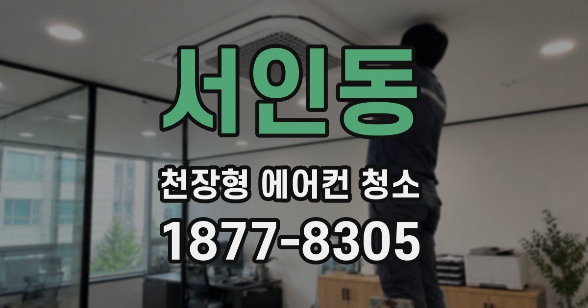 서인동 천장형 에어컨 청소