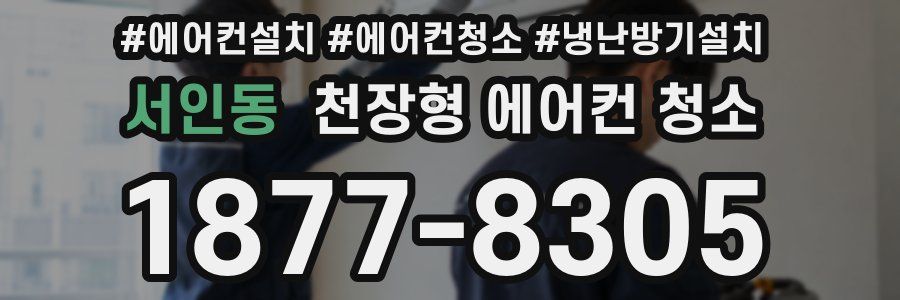 서인동 천장형 에어컨 청소