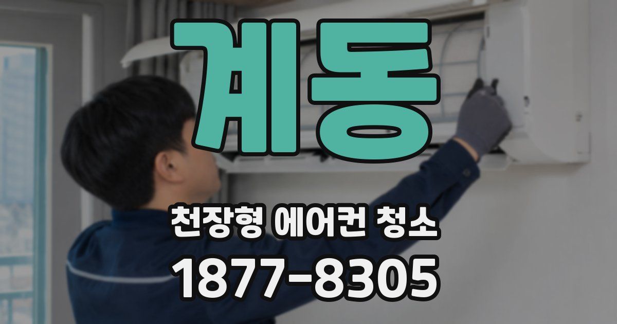계동 천장형 에어컨 청소