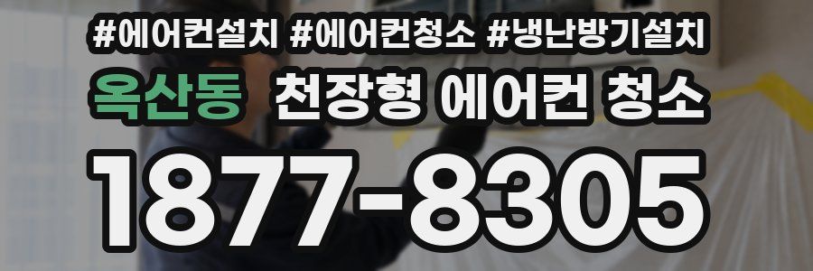 옥산동 천장형 에어컨 청소