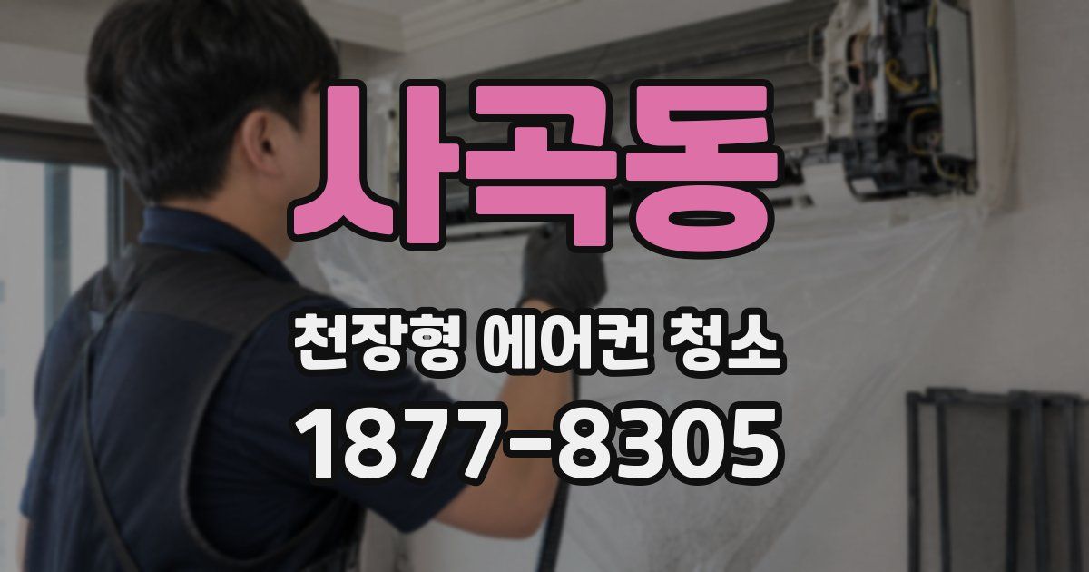 사곡동 천장형 에어컨 청소