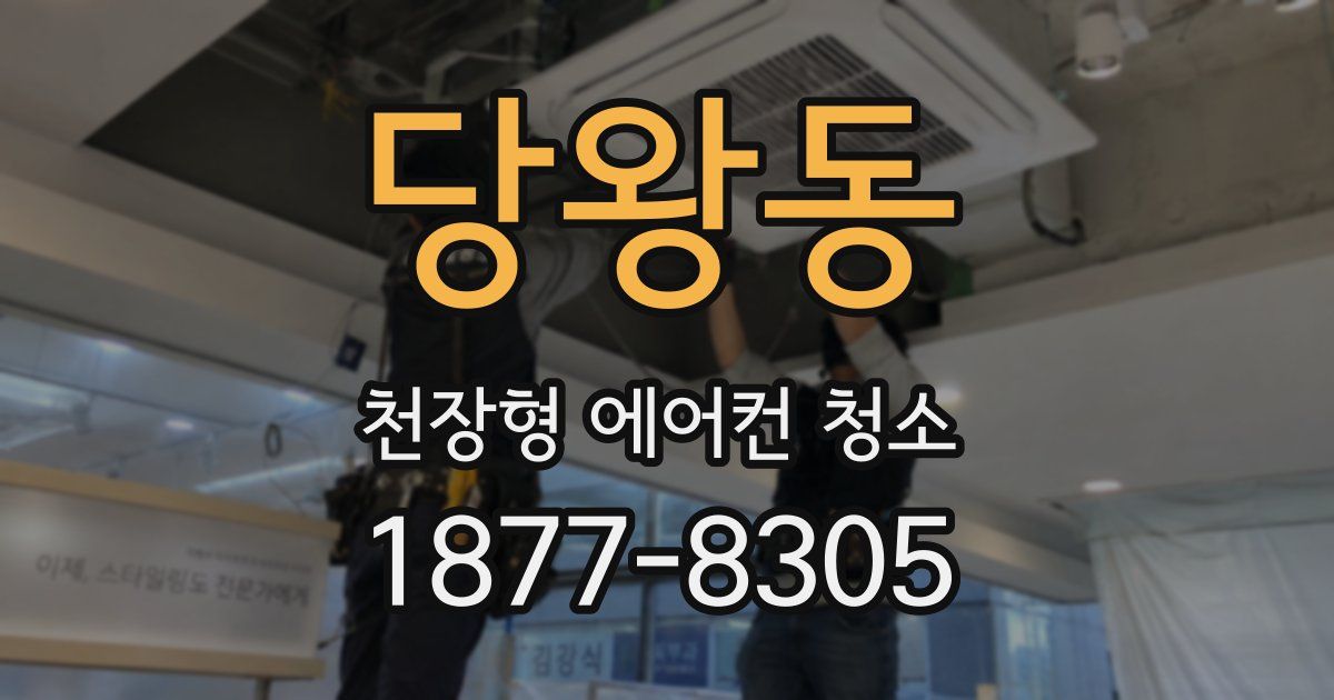 당왕동 천장형 에어컨 청소