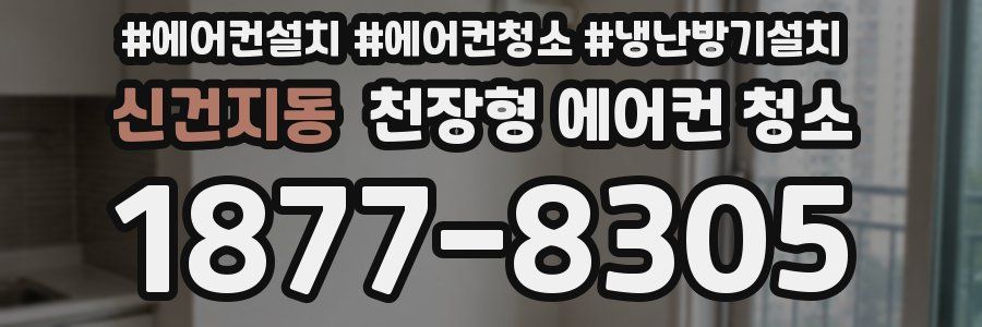 신건지동 천장형 에어컨 청소