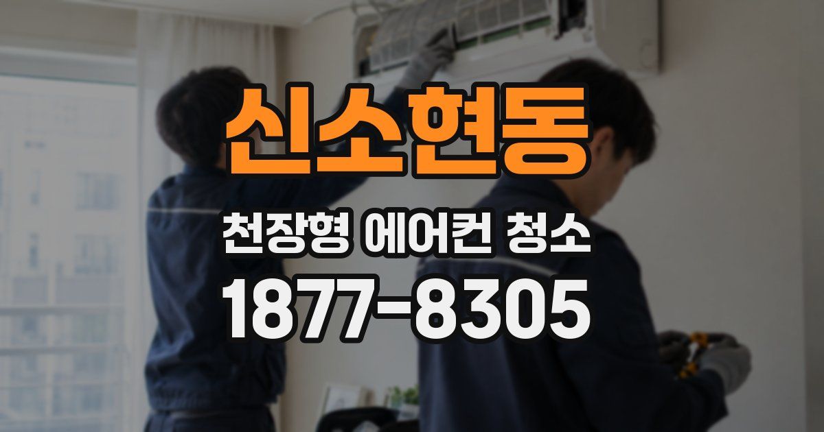 신소현동 천장형 에어컨 청소