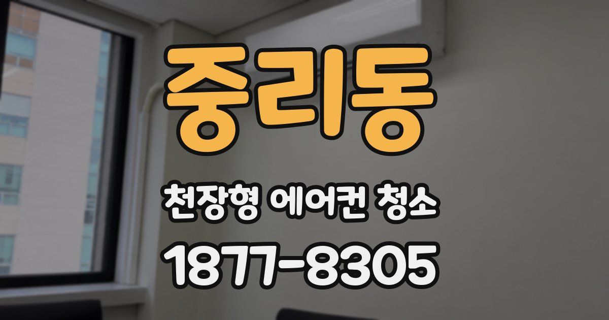 중리동 천장형 에어컨 청소