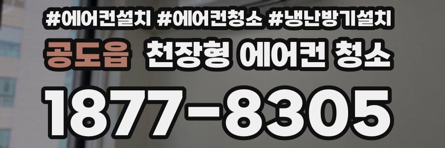 공도읍 천장형 에어컨 청소