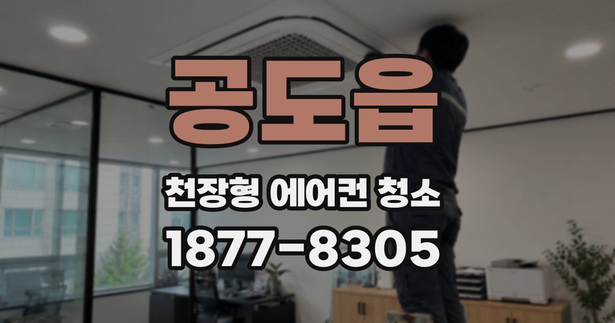 공도읍 천장형 에어컨 청소