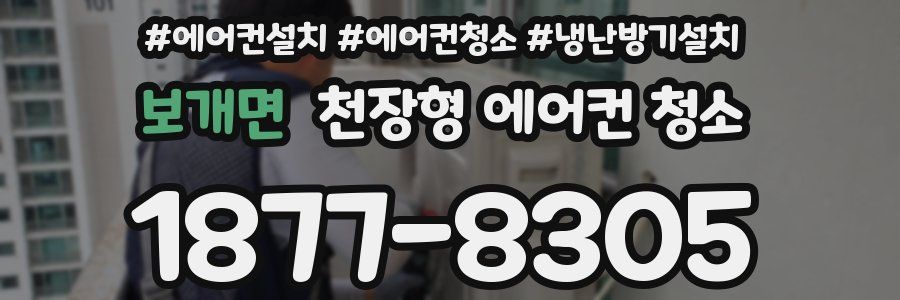 보개면 천장형 에어컨 청소