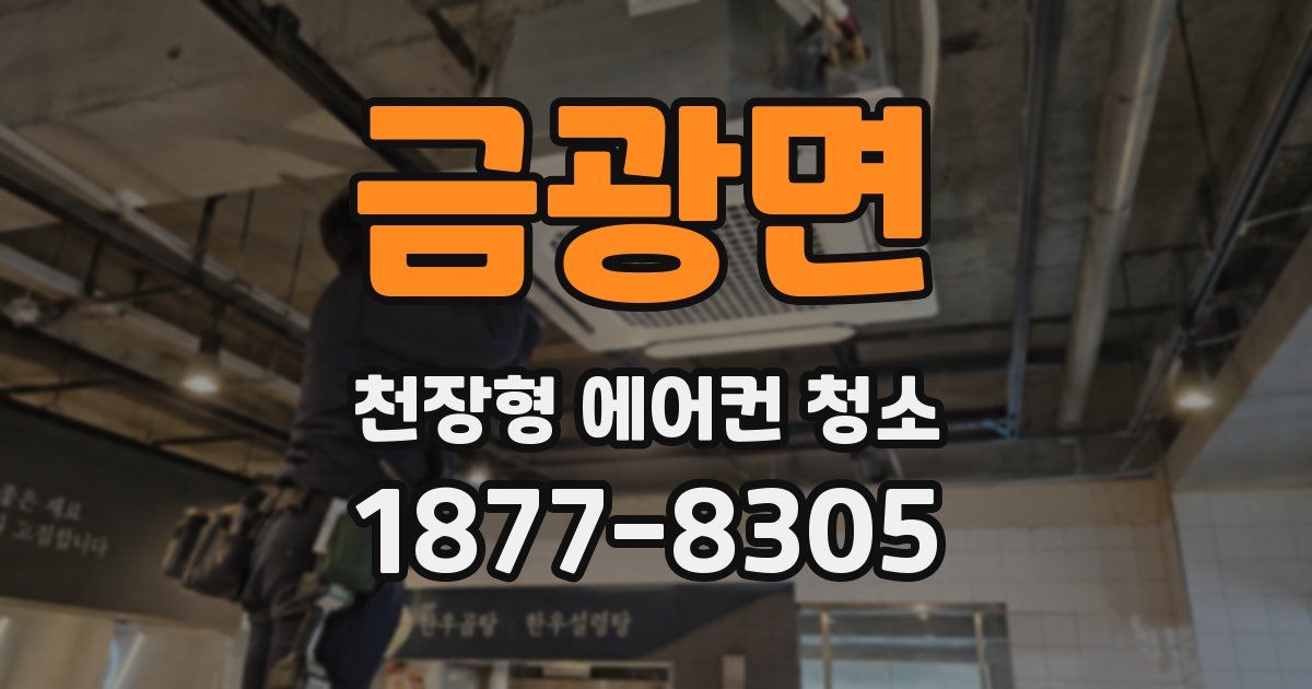 금광면 천장형 에어컨 청소