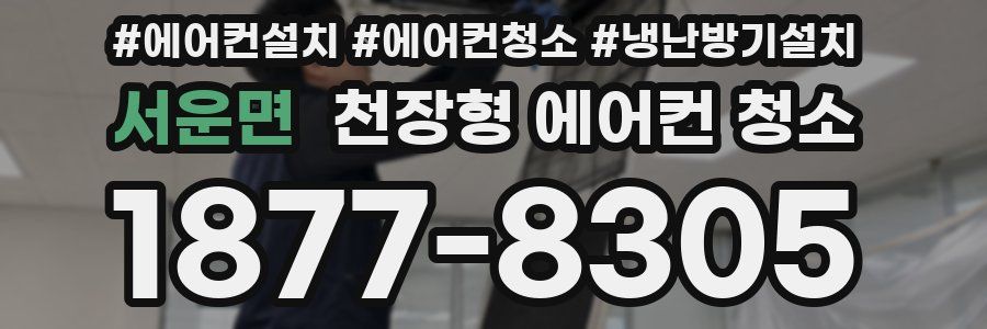 서운면 천장형 에어컨 청소
