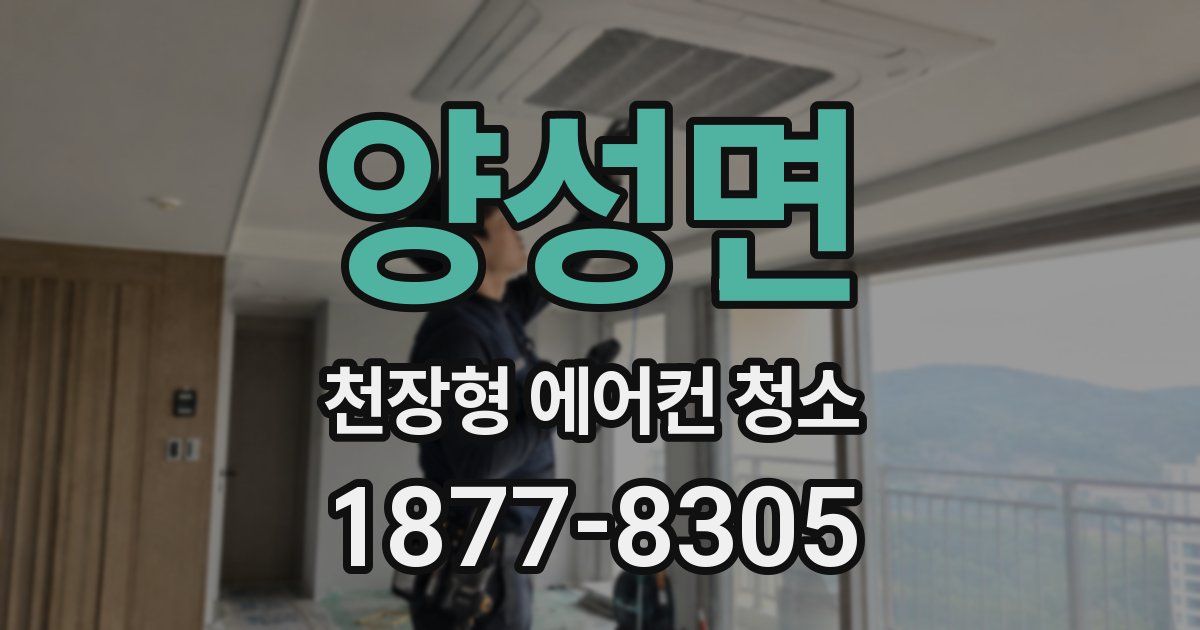 양성면 천장형 에어컨 청소