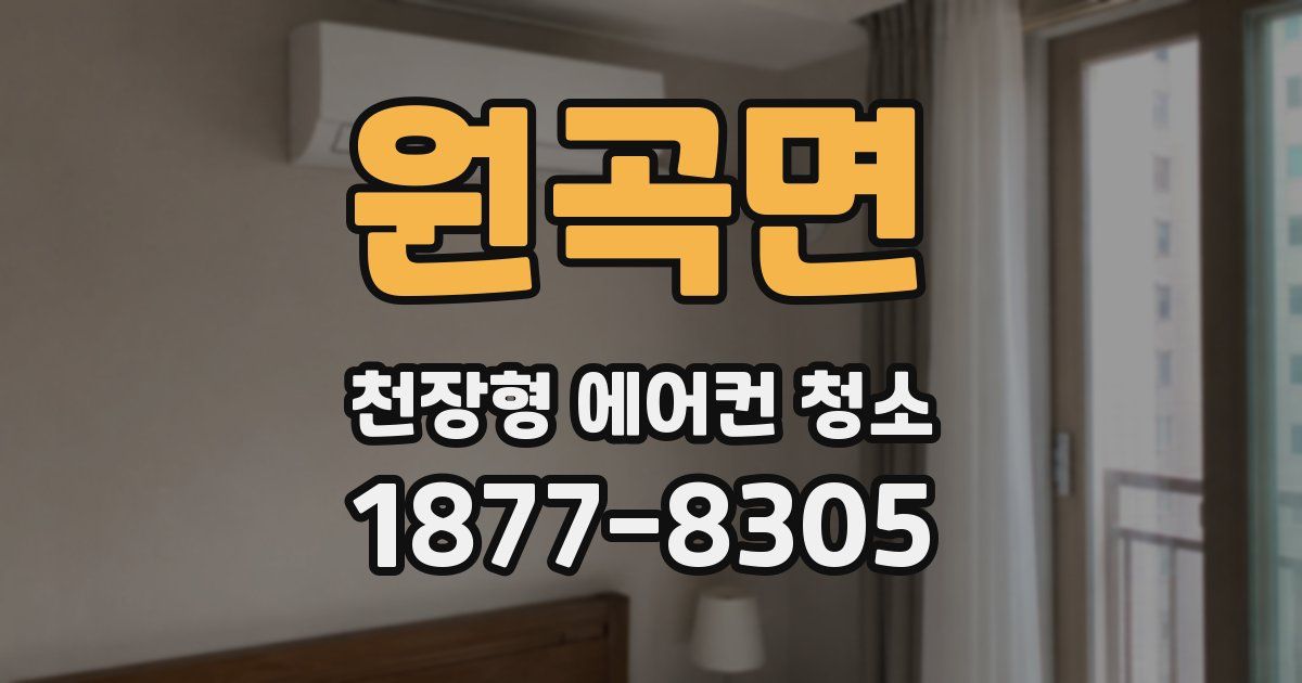 원곡면 천장형 에어컨 청소