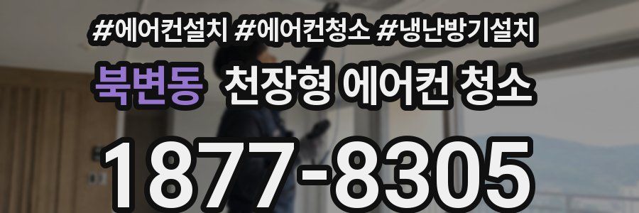 북변동 천장형 에어컨 청소