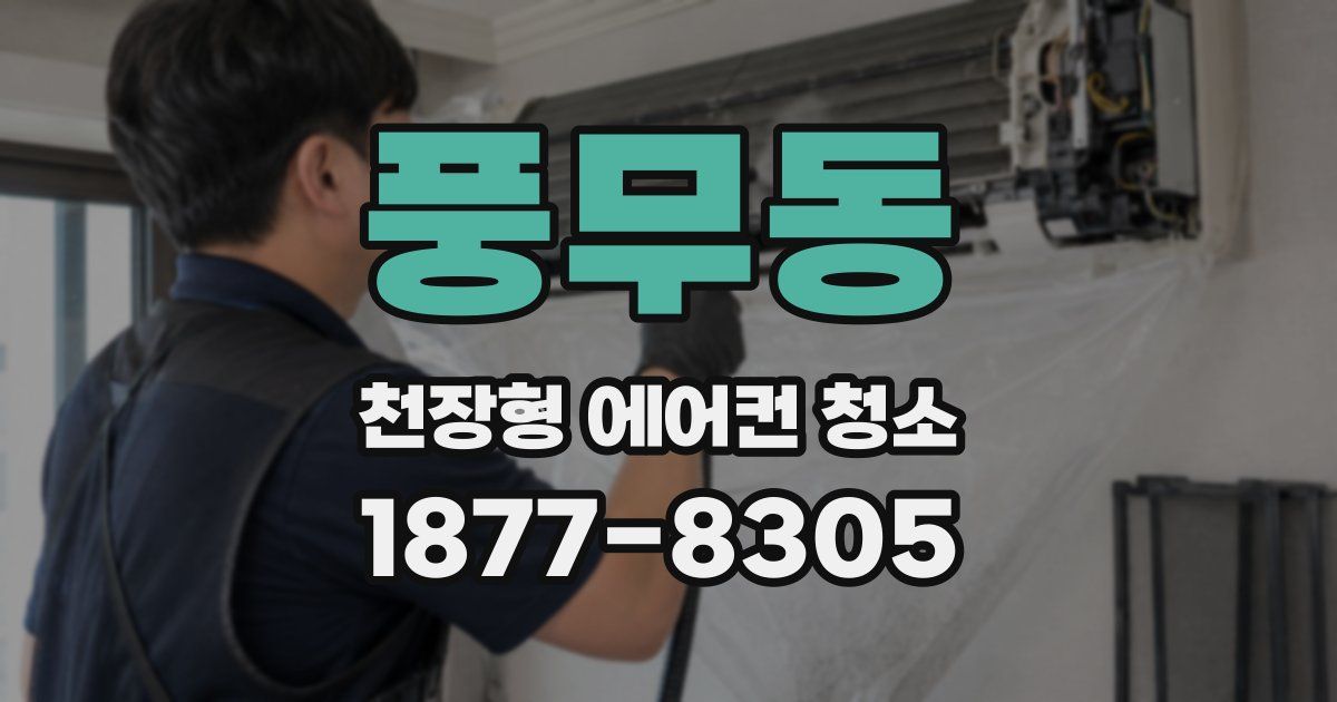 풍무동 천장형 에어컨 청소
