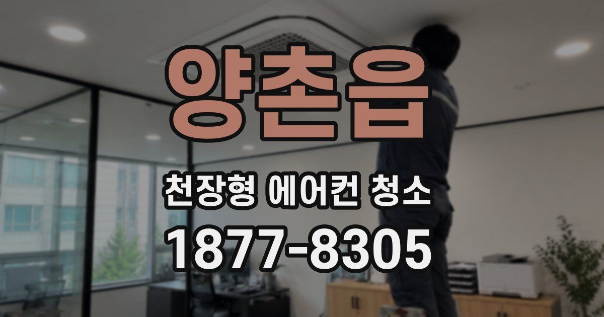 양촌읍 천장형 에어컨 청소