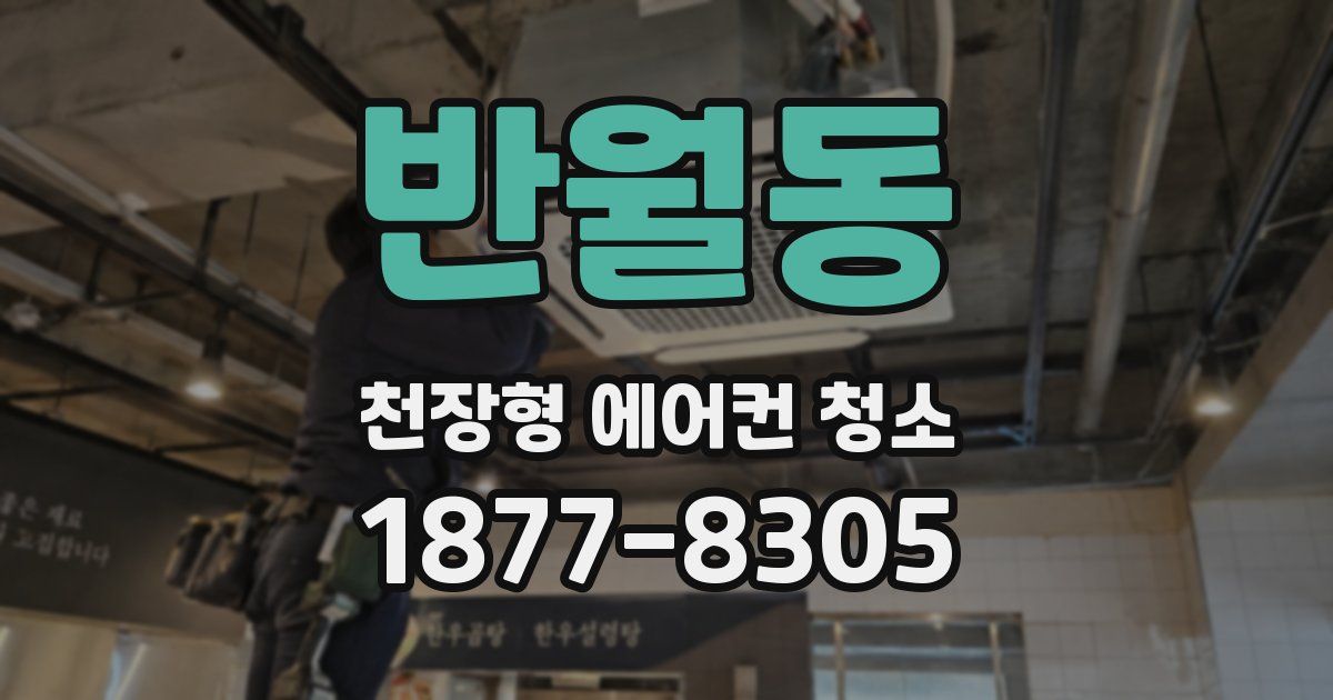 반월동 천장형 에어컨 청소