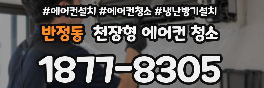 반정동 천장형 에어컨 청소