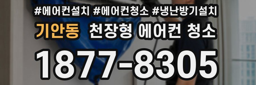 기안동 천장형 에어컨 청소