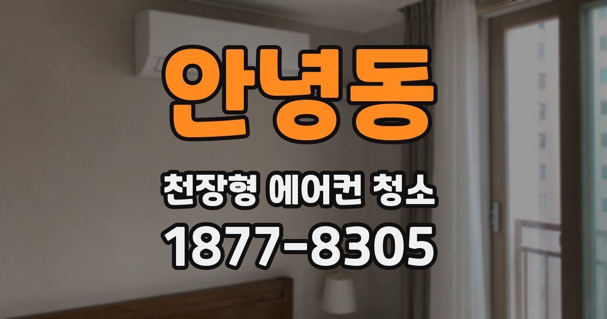 안녕동 천장형 에어컨 청소