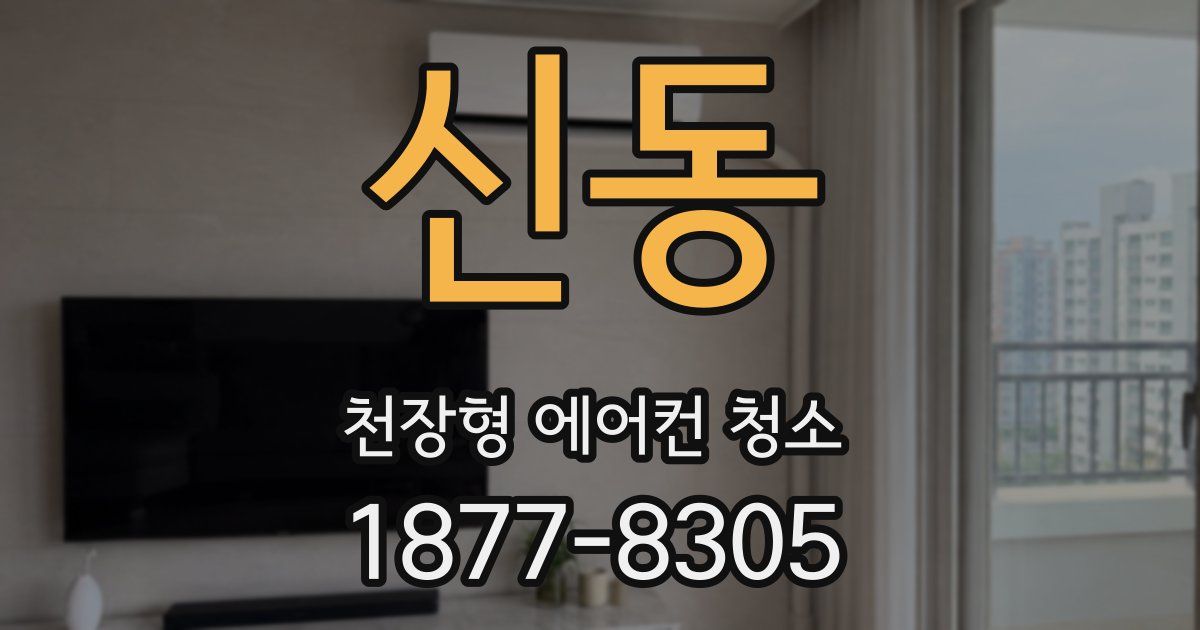 신동 천장형 에어컨 청소