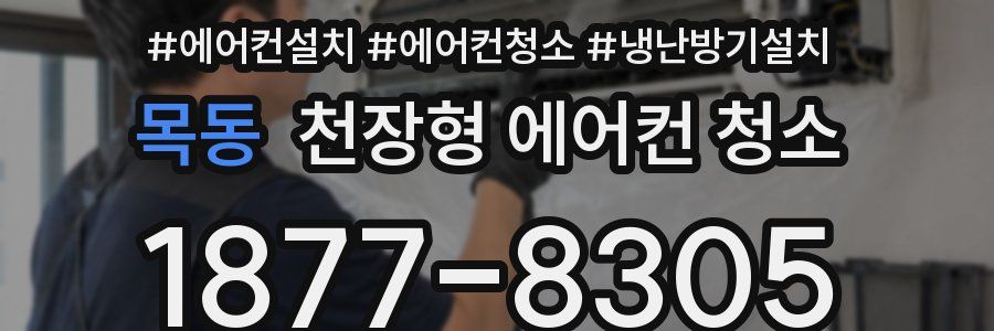 목동 천장형 에어컨 청소