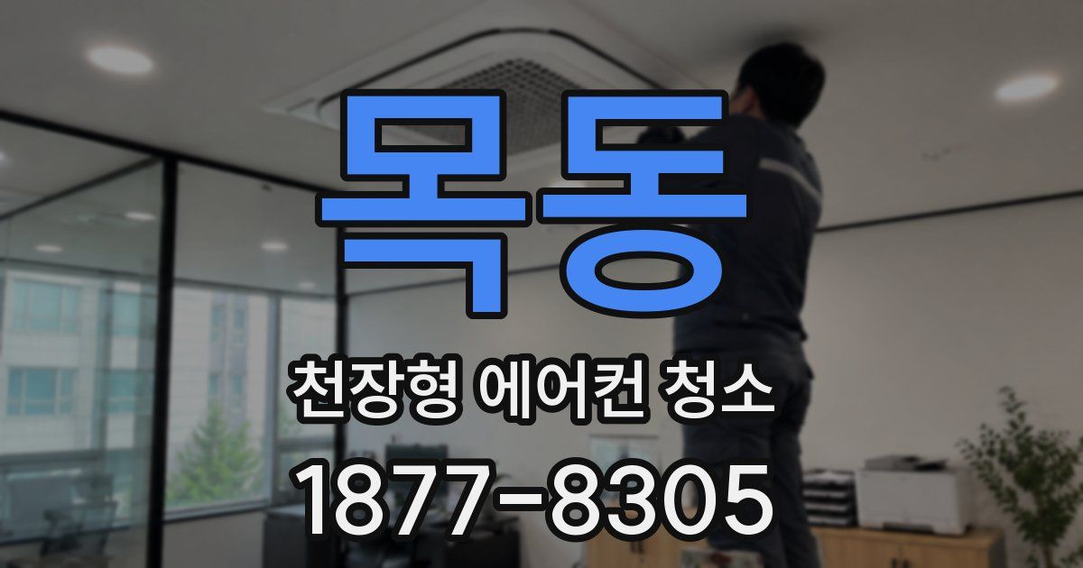 목동 천장형 에어컨 청소