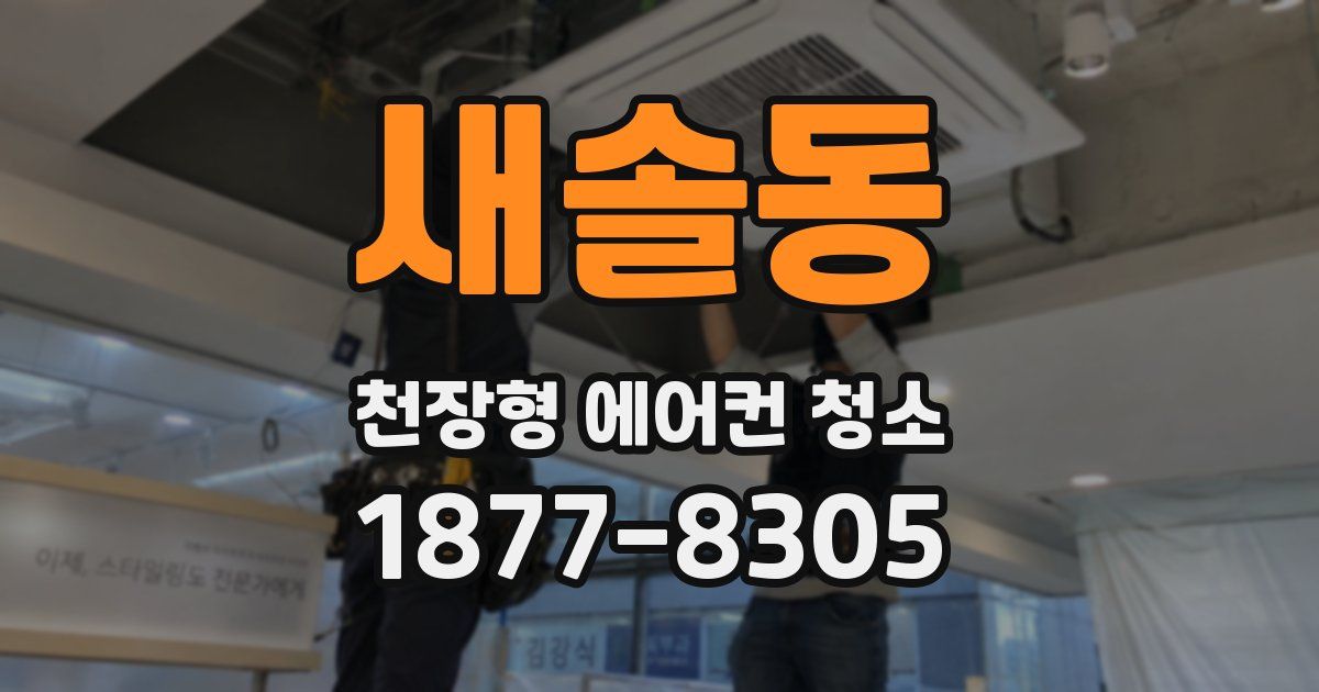 새솔동 천장형 에어컨 청소