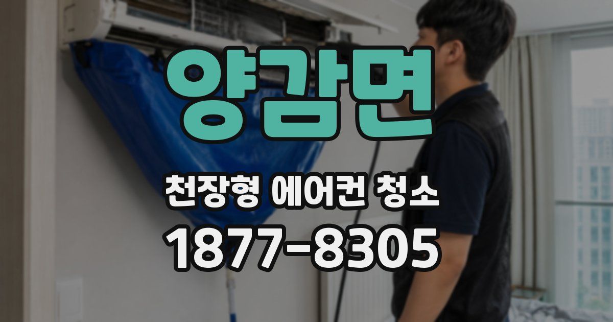 양감면 천장형 에어컨 청소